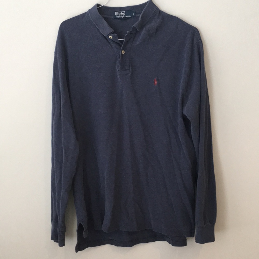 💥Polo by Ralph Lauren - Men’s LS Polo (Dark Blue)